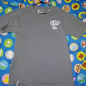 LRG Large Gray V Neck T Shirt